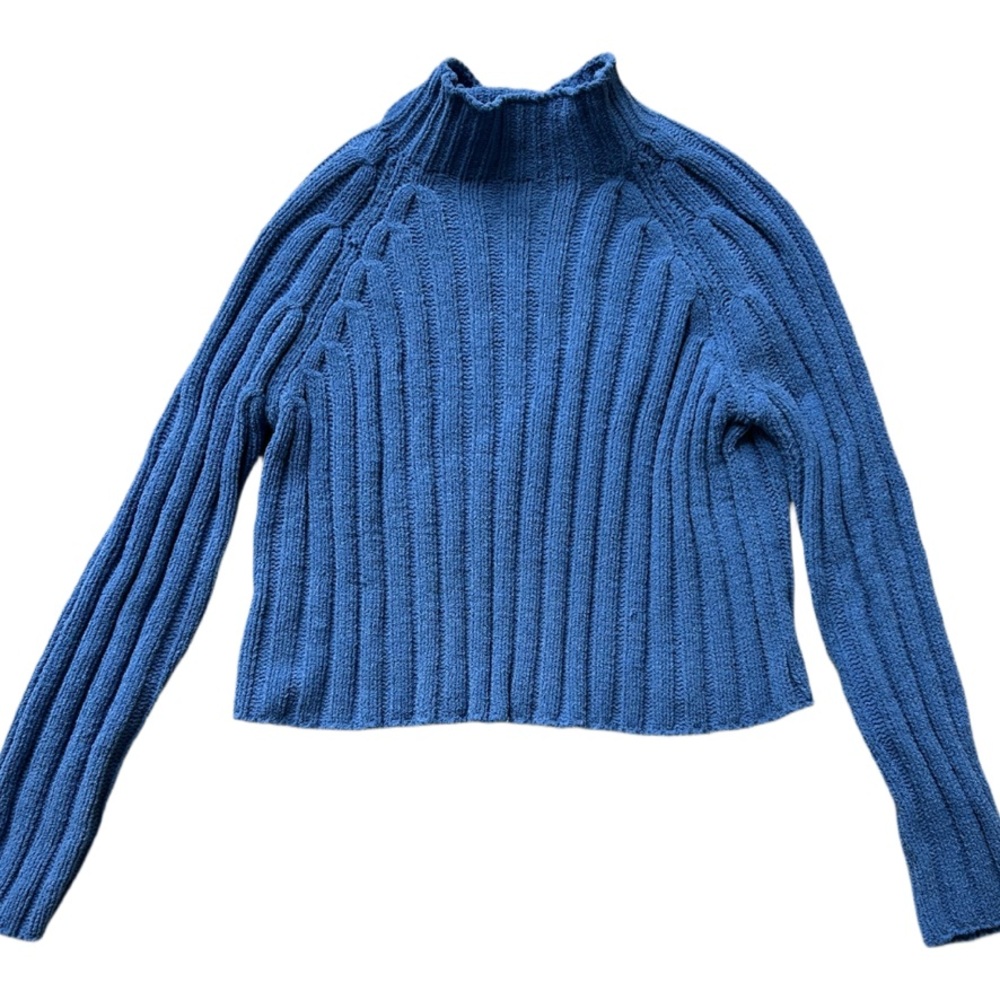 Blue American Eagle Turtleneck Sweater